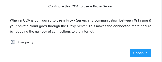 Cloud Connector Appliance - Proxy Server Option